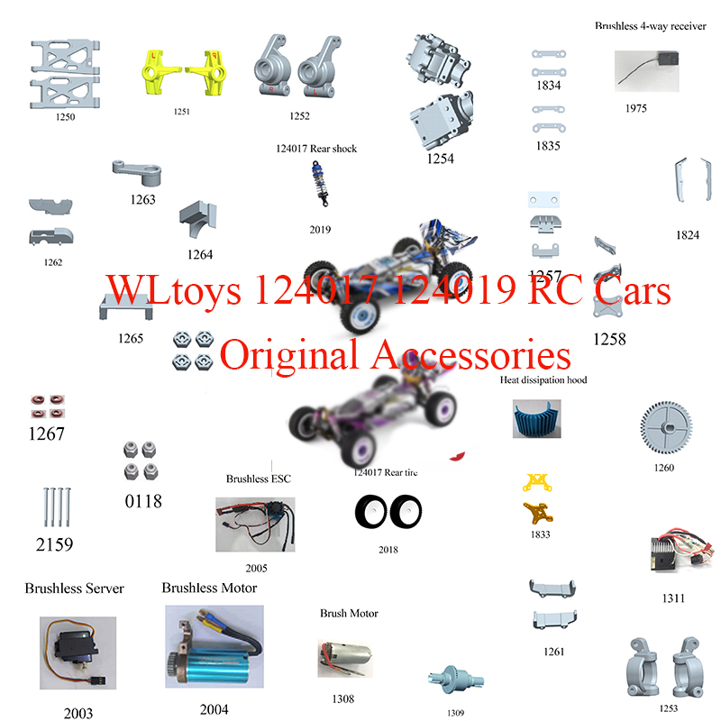 Rc Suspension Arm - WLtoys 124017 /124019/144001 RC Cars Original