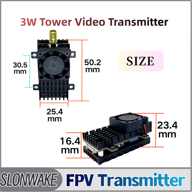 Vtx Video Transmitter - SLONWAKE 5.8G 3000mW Simulation VTX FPV