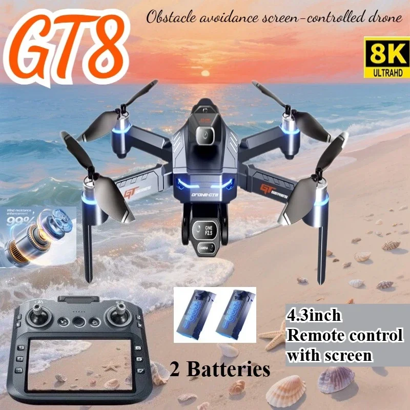 Drone 4K HD GT8 Camera Obstacl - Drone Top Rc review and price