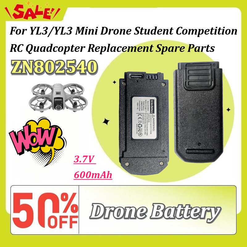 ZN802540 3.7V 600mAh Liion Rec - Drone Rc Yl3 review and price