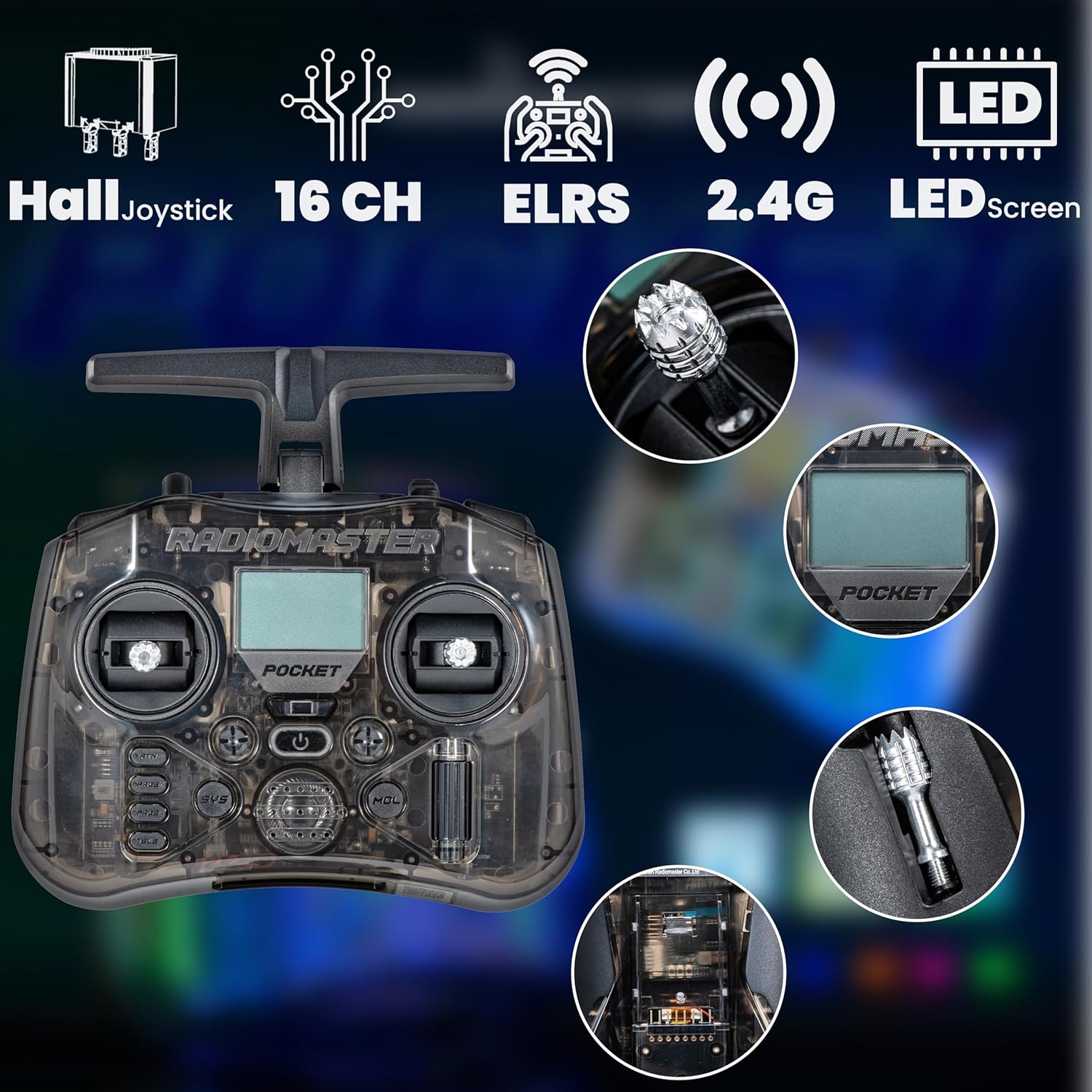 RadioMaster POCKET P16 2.4G Ra - Joystick Rc Drone review and price