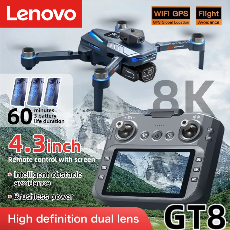 Lenovo GT8 Drone 8K Profession - Rc Drone E88 review and price