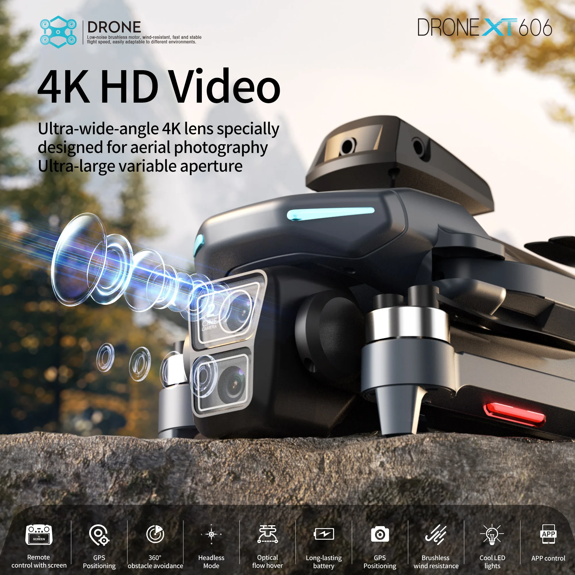 Lenovo XT606 MAX GPS Drone 4k  - Rc Drone E88 review and price