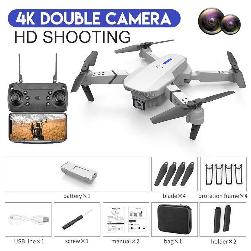 E88 ProIntelligent Folding Dro - Drone Rc Team City review and price
