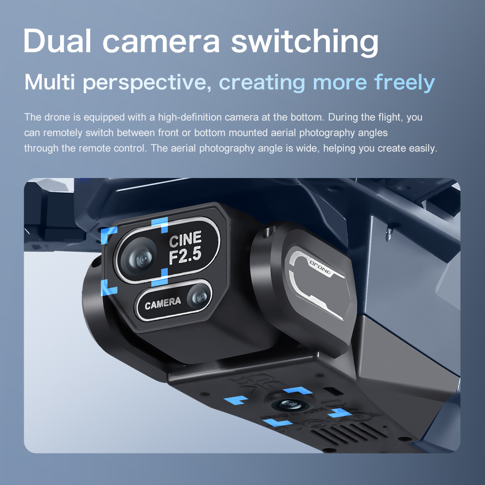 Lenovo GT8 drone 8K HD dual ca - Rc Drone E88 review and price
