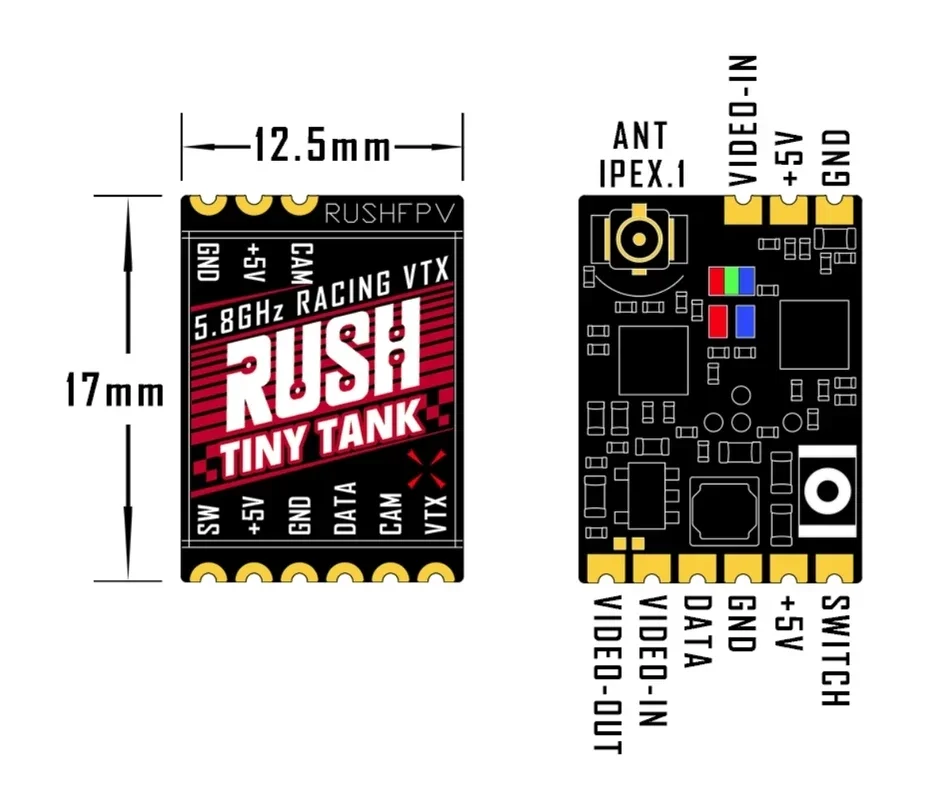 RUSHFPV Tiny Tank VTX 5.8GHz 3 - Vtx Video Transmitter review and price