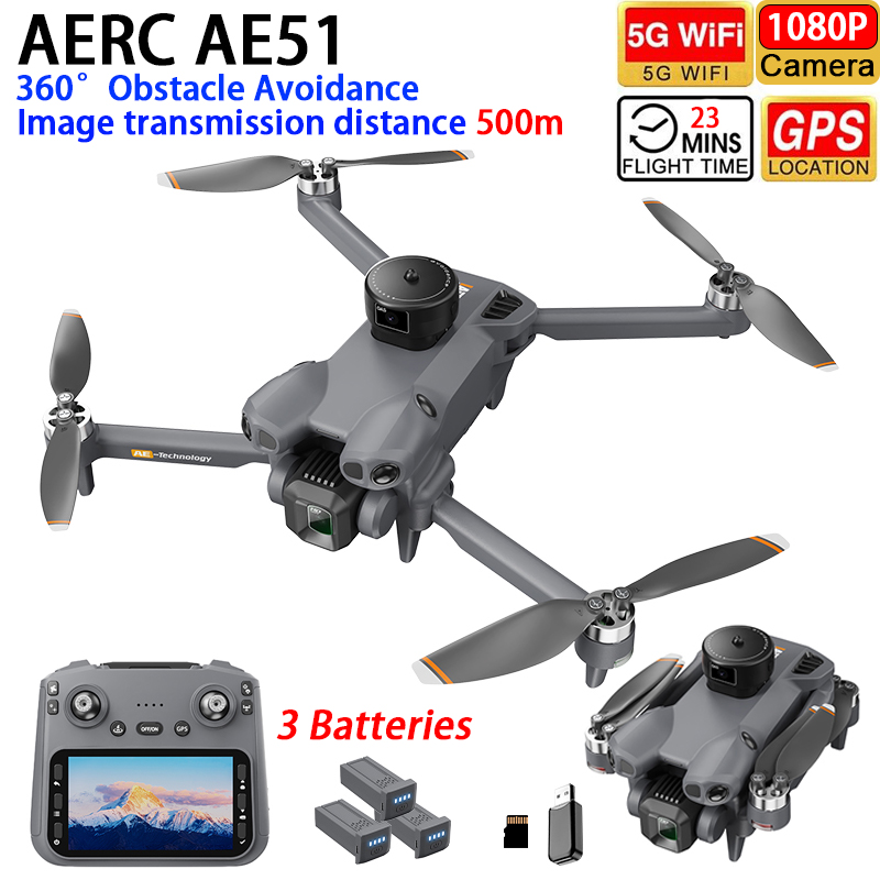 AERC AE51 Drone GPS WIFI FPV E - Drone Rc Team City review and price