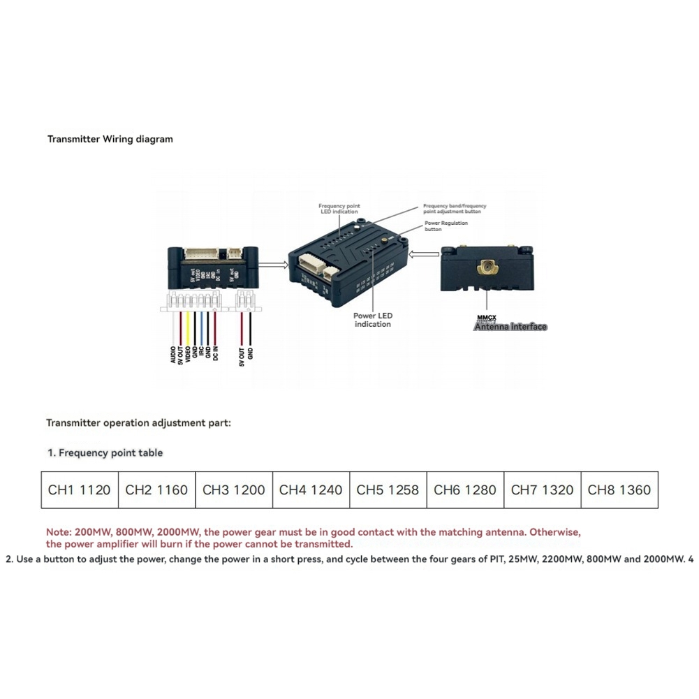 AS96-1.2G 2W VTX 8CH 2000Mw FP - Vtx Video Transmitter review and price